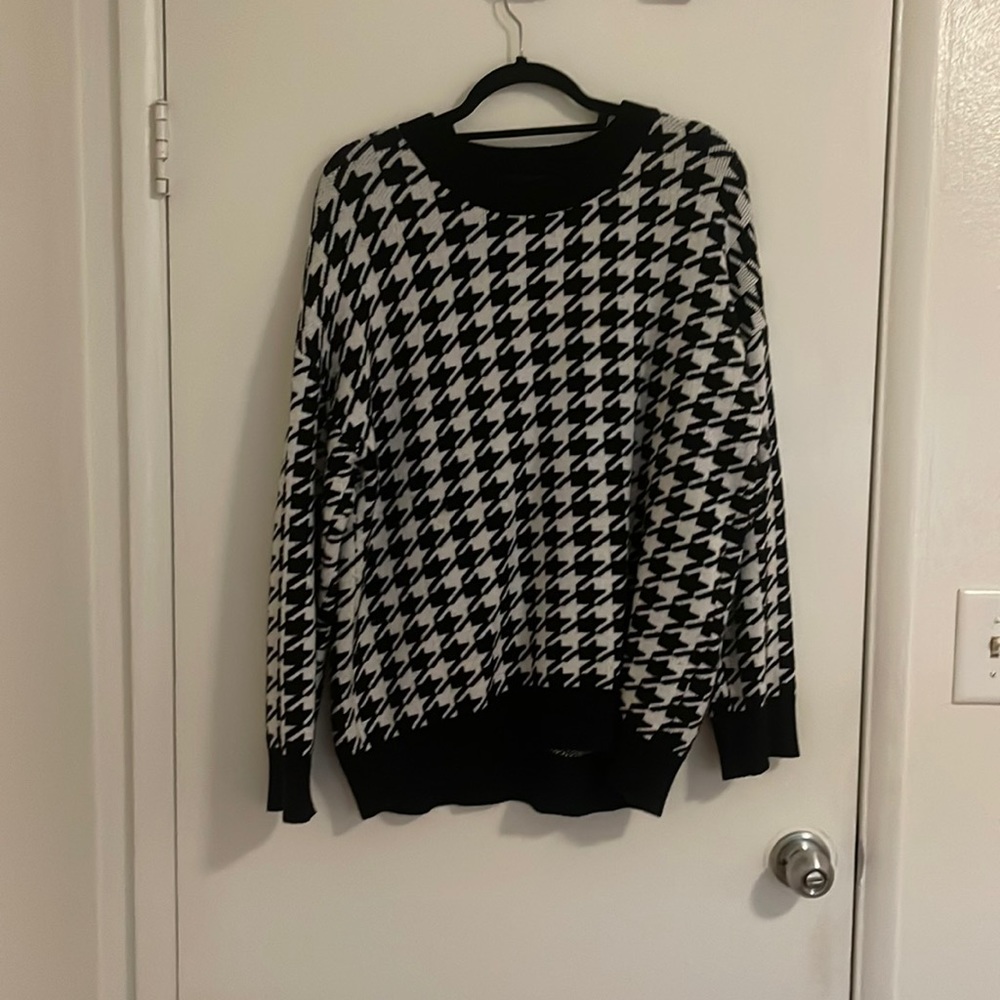 Checkered sweater